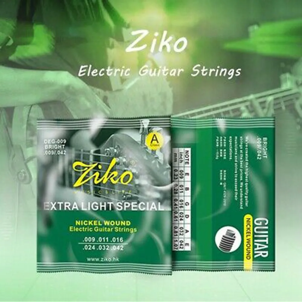 3 Packs - Ziko Electric Guitar Strings Set Extra Light Soft Electric DEG-009 Guitar Accessories Strings 3 Set
3 Packs - Ziko Electric Guitar Strings Set Extra Light Soft Electric DEG-009 Guitar Accessories Strings 3 Set