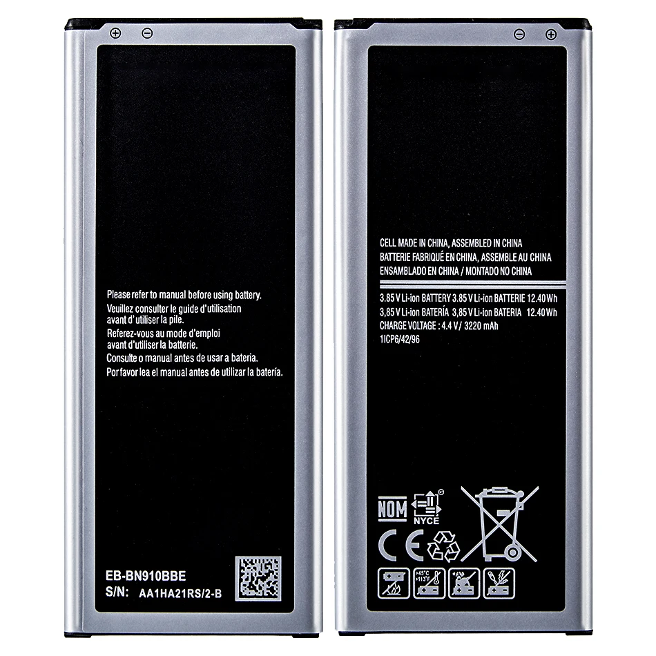 For Samsung Galaxy NOTE 4 SM SM-N910 SM N910A N910U N910F N910H N910V N910C 3220mAh Replacement Battery Battery EB-BN910BBE
For Samsung Galaxy NOTE 4 SM SM-N910 SM N910A N910U N910F N910H N910V N910C 3220mAh Replacement Battery Battery EB-BN910BBE