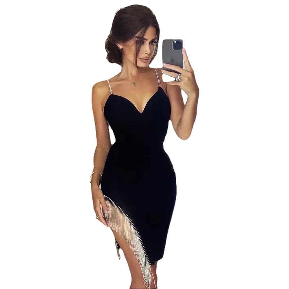 2023 New Women Black Red Beading Bandage Dress Sexy Vestido Feminino Ropa Robe Bodycon Evening Club Party Wedding Prom Dresses 
2023 New Women Black Red Beading Bandage Dress Sexy Vestido Feminino Ropa Robe Bodycon Evening Club Party Wedding Prom Dresses