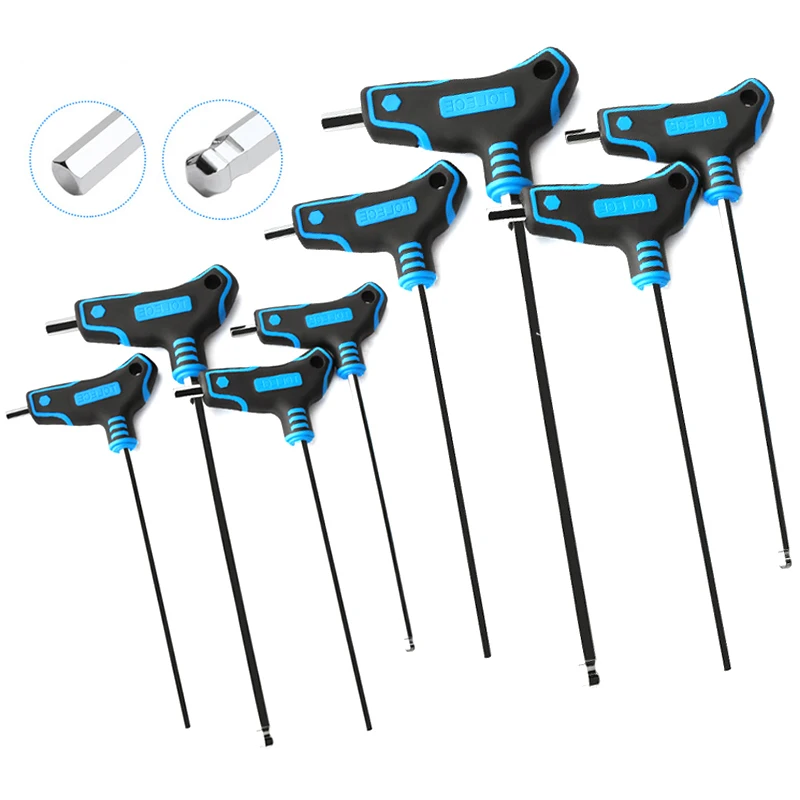 T-shape Wrench Set 9Pcs Allen Keys 2-10mm Flat Head Ball Head Hexagonal Screwdriver Wrench Kit Household Repair Hand Tools
T-shape Wrench Set 9Pcs Allen Keys 2-10mm Flat Head Ball Head Hexagonal Screwdriver Wrench Kit Household Repair Hand Tools