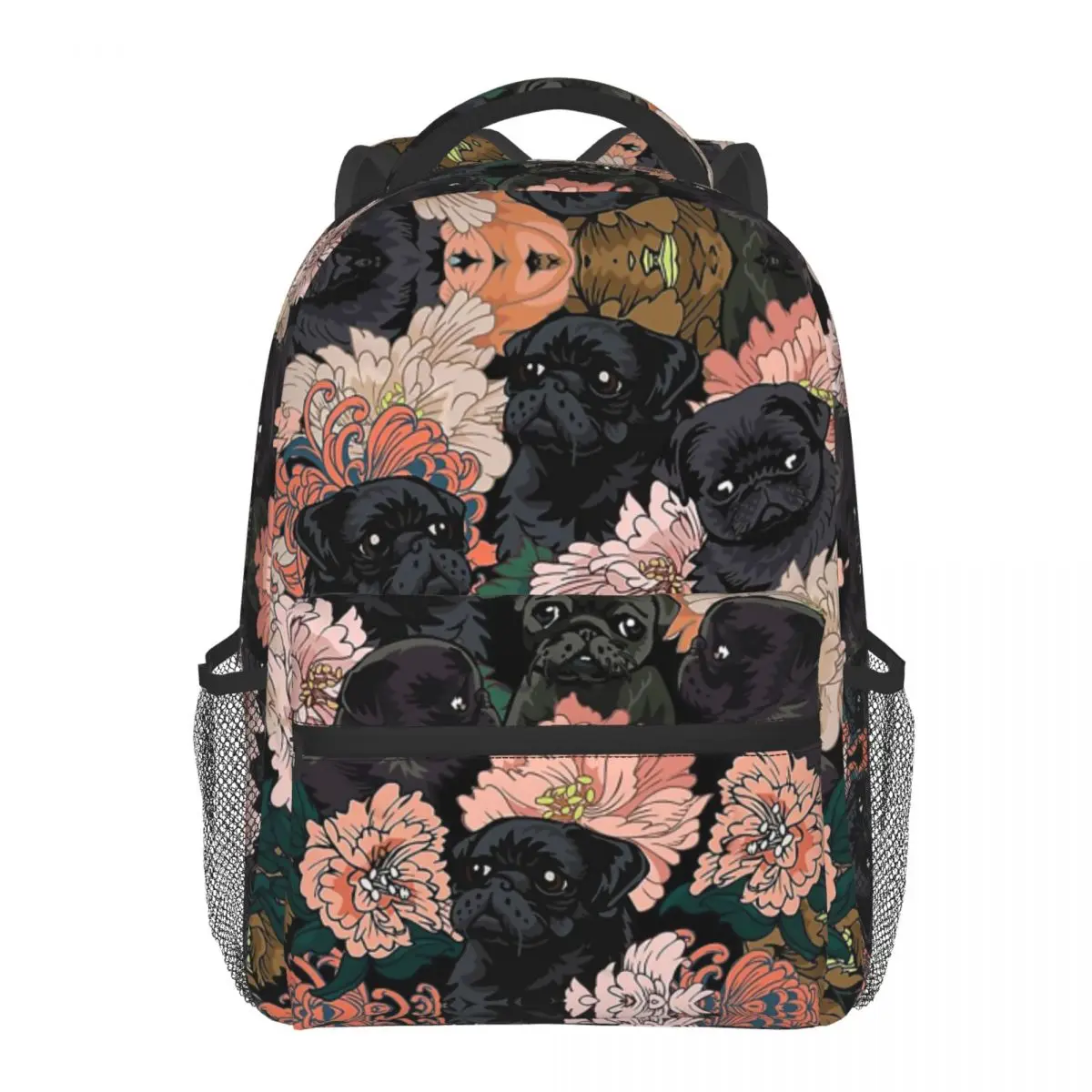 Черный рюкзак для мопса с цветами для мужчин и женщин, школьный ранец для подростков, дорожная сумка для собак, вместительный
Черный рюкзак для мопса с цветами для мужчин и женщин, школьный ранец для подростков, дорожная сумка для собак, вместительный