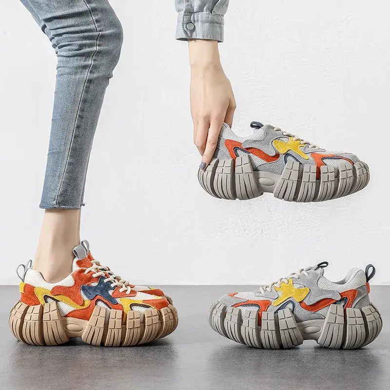 New Thick Sole Women's Sneakers Fashion Mesh Breathable Casual Shoes Women's Sports Shoes Women's Hydrogen Sulfide Shoes 
New Thick Sole Women's Sneakers Fashion Mesh Breathable Casual Shoes Women's Sports Shoes Women's Hydrogen Sulfide Shoes