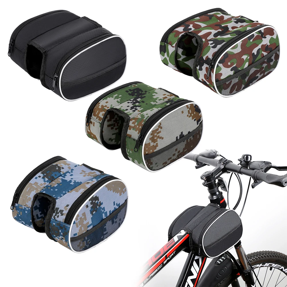 1pc Bicycle Front Beam Bag With Reflective Strip Four Pockets Waterproof Mountain Bike Saddle Bag Upper Tube Tool Storage Bags
1pc Bicycle Front Beam Bag With Reflective Strip Four Pockets Waterproof Mountain Bike Saddle Bag Upper Tube Tool Storage Bags