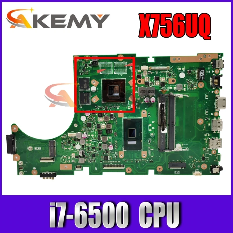X756UQ Motherboard REV3.2 i7-6500CPU DDR4 For Asus X756U X756UQK X756UX X756UJXM X756UV Laptop Mainboard X756UQ Mainboard
X756UQ Motherboard REV3.2 i7-6500CPU DDR4 For Asus X756U X756UQK X756UX X756UJXM X756UV Laptop Mainboard X756UQ Mainboard