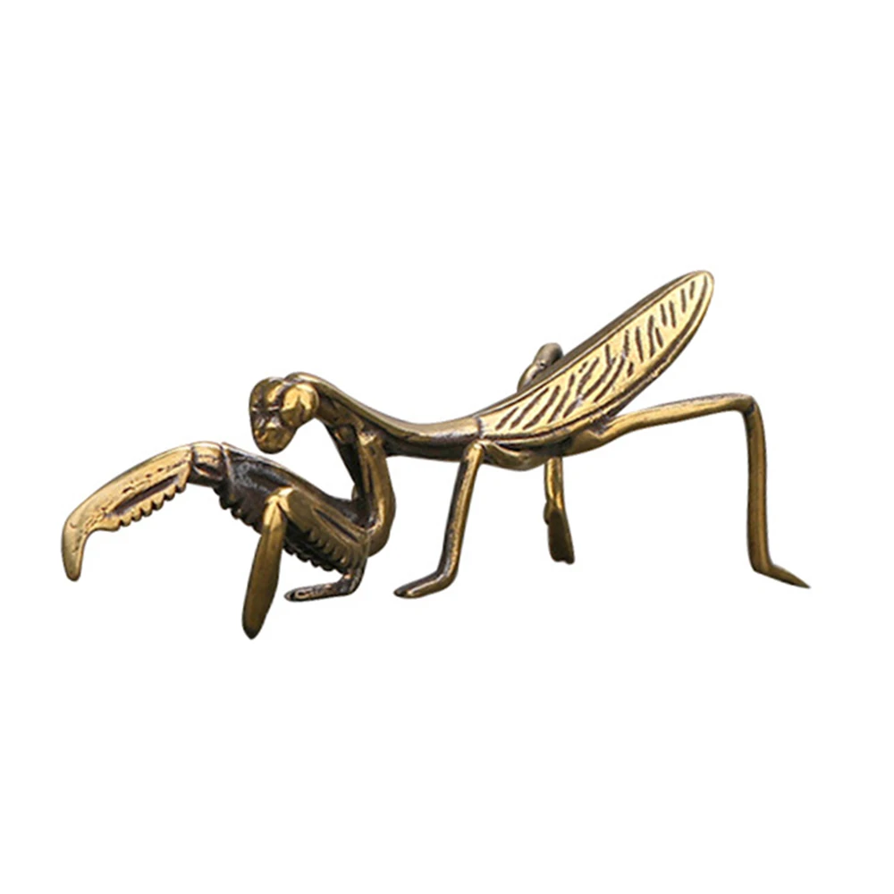 Mini Ornament Mantis Statue Pure Copper Brass Home Miniature Office decor 7.2*2.4cm Figurines Practical Good gift
Mini Ornament Mantis Statue Pure Copper Brass Home Miniature Office decor 7.2*2.4cm Figurines Practical Good gift
