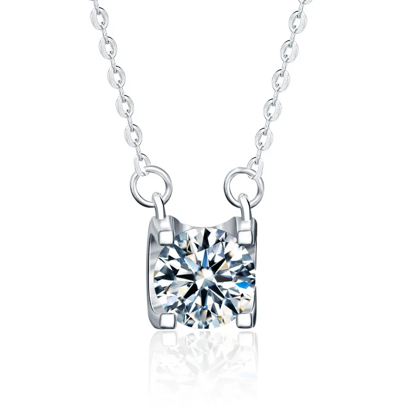 925 Silver Moissanite Necklace Accessories Female U-shaped Bull Head Clavicle Pendant Necklace
925 Silver Moissanite Necklace Accessories Female U-shaped Bull Head Clavicle Pendant Necklace