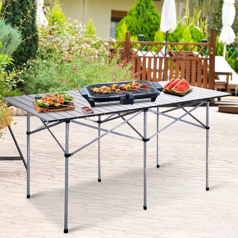Aluminum Roll Up Folding Camping Rectangle Picnic Table Outdoor Barbecue Picnic Casual Tables
Aluminum Roll Up Folding Camping Rectangle Picnic Table Outdoor Barbecue Picnic Casual Tables