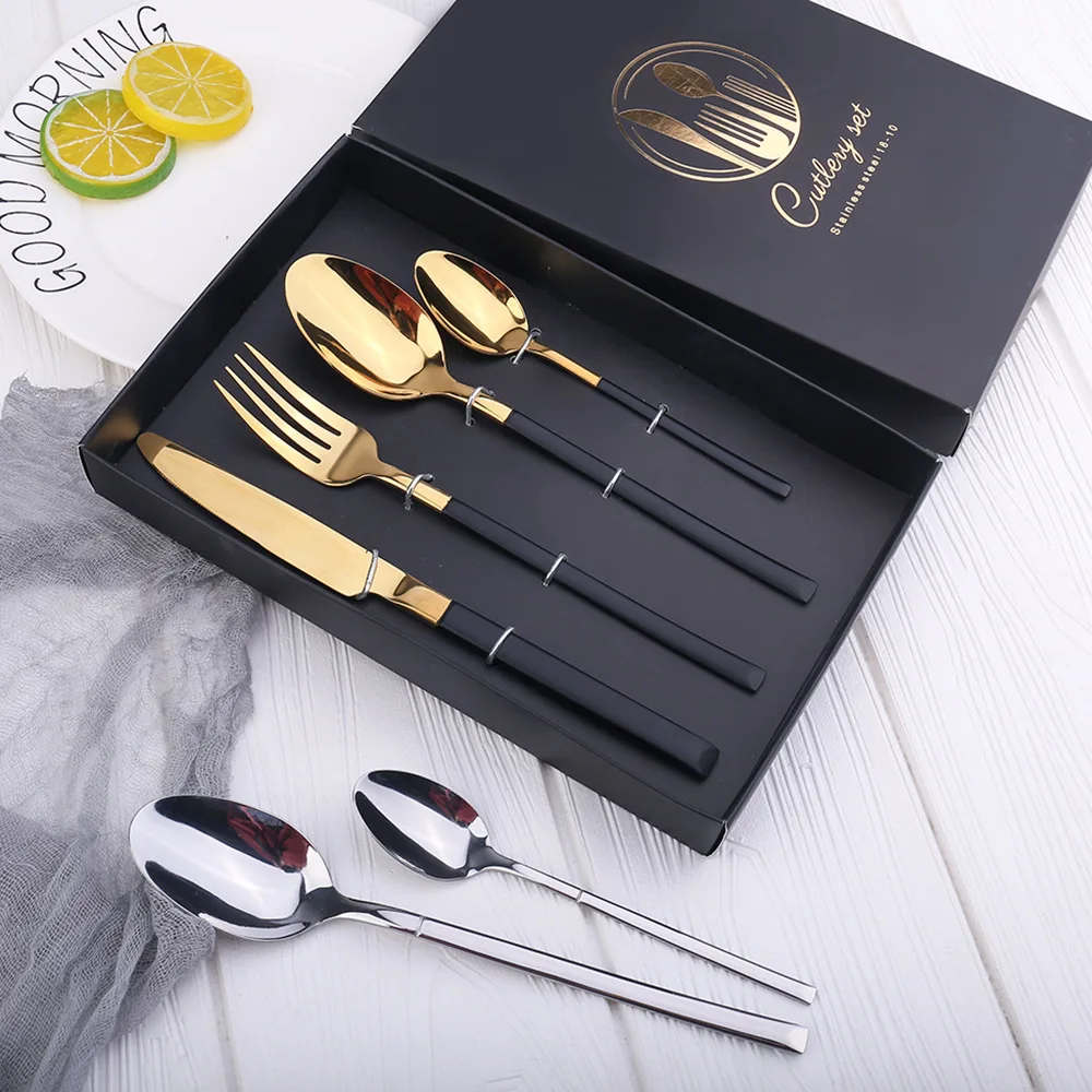 Stainless Steel Tableware Set Knife,Fork,Spoon,Dessert Spoon,Home Western-Style Steak Mirror Spoon Dinnerware Set Cutlery Set
Stainless Steel Tableware Set Knife,Fork,Spoon,Dessert Spoon,Home Western-Style Steak Mirror Spoon Dinnerware Set Cutlery Set