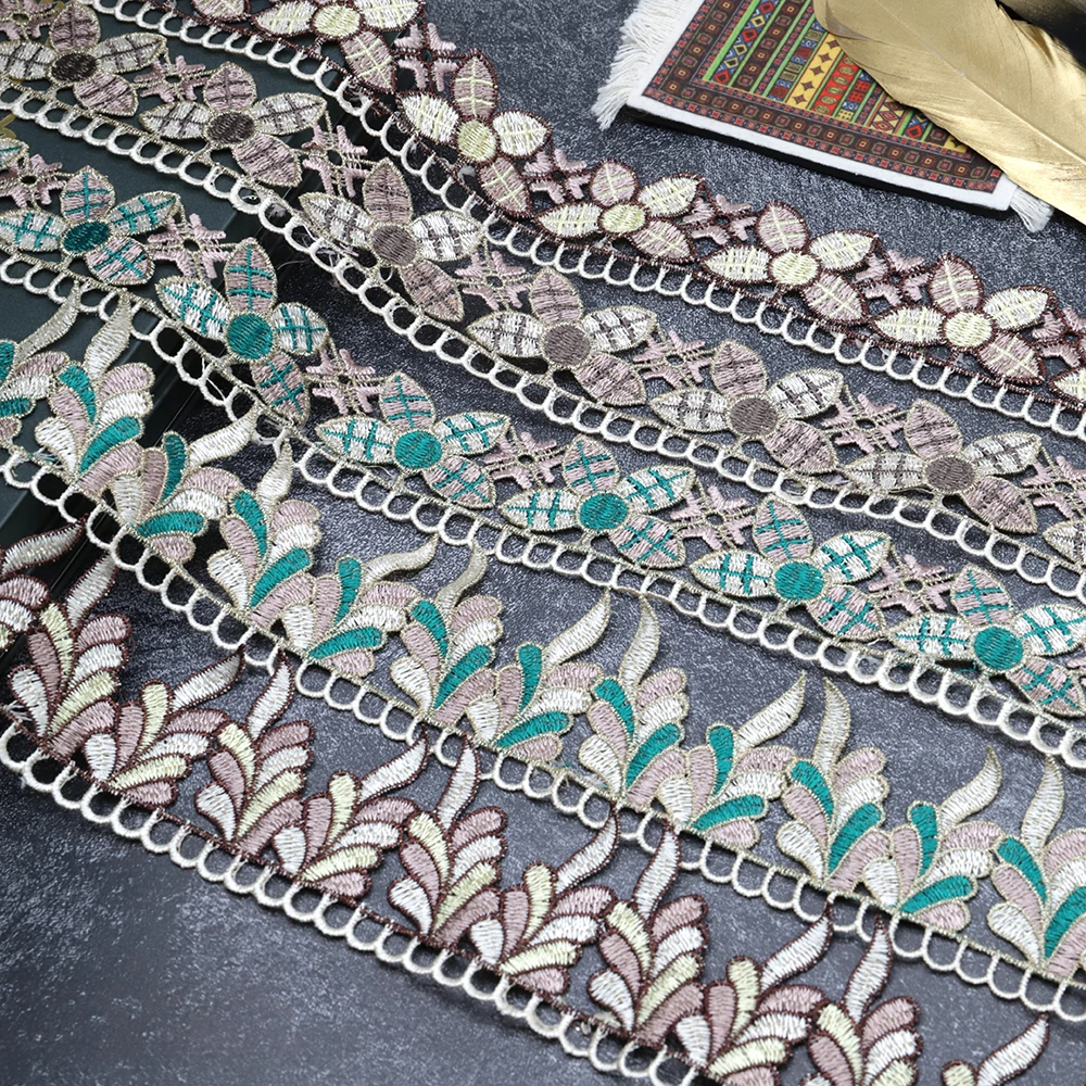 1Yard Embroidery High quality lace Dubai Turkish Muslim Robe Dresses fabric embroidery ribbon lace DIY Sewing trim accessories
1Yard Embroidery High quality lace Dubai Turkish Muslim Robe Dresses fabric embroidery ribbon lace DIY Sewing trim accessories