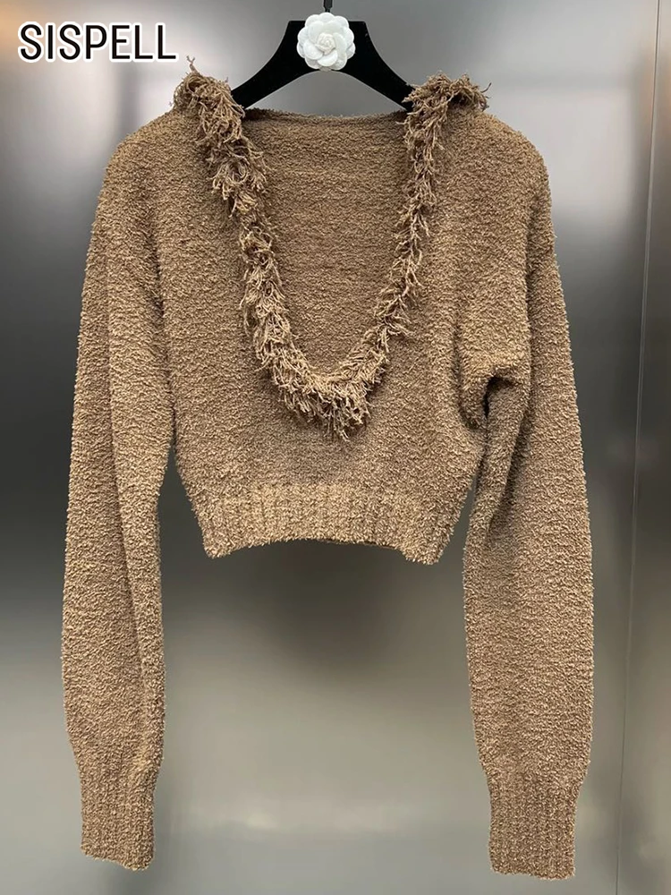 SISPELL Patchwork Knitting Sweaters For Women Hodded Long Sleeve Pullover Minimalist Sweater Female Fashion Autumn Clothes 2022
SISPELL Patchwork Knitting Sweaters For Women Hodded Long Sleeve Pullover Minimalist Sweater Female Fashion Autumn Clothes 2022