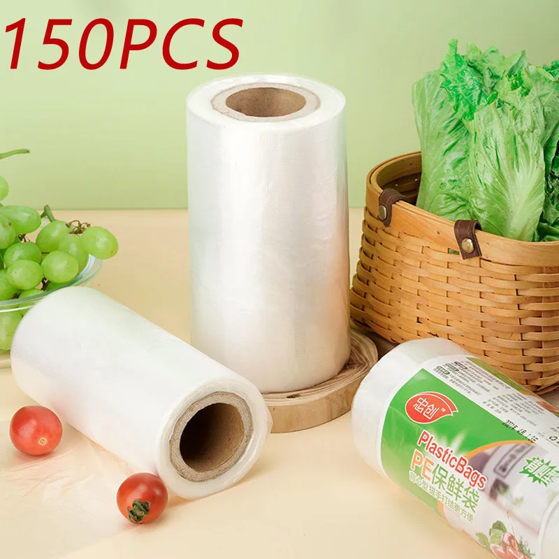 150Pcs Point-breaking Vest-style Food Preservation Bag Transparent Roll Fresh-keeping Plastic Bags Of Vacuum Food Storage
150Pcs Point-breaking Vest-style Food Preservation Bag Transparent Roll Fresh-keeping Plastic Bags Of Vacuum Food Storage