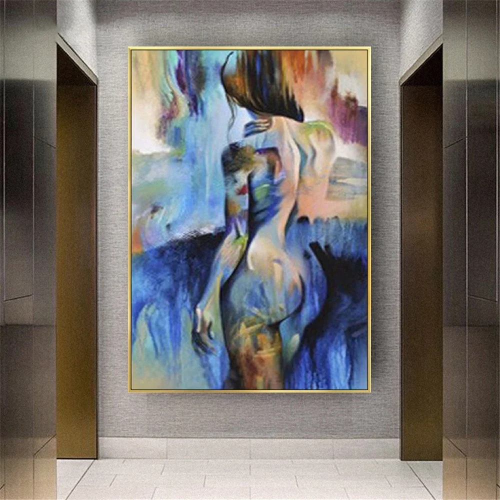

pop Hand-painted Modern Canvas Painting Latest Sexy Nude Woman Portrait Oil Paintings Wall art Pictures Hangings Art For Bedroom
