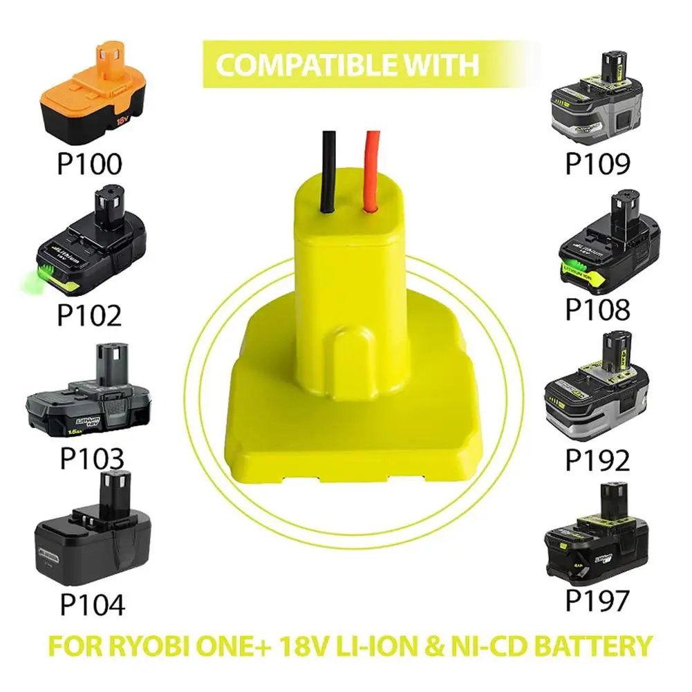 Power Wheels Adapter For Ryobi One + 18v Battery Power Connector Battery Dock Power Tool Connector With Safety Holder Drop ship
Power Wheels Adapter For Ryobi One + 18v Battery Power Connector Battery Dock Power Tool Connector With Safety Holder Drop ship