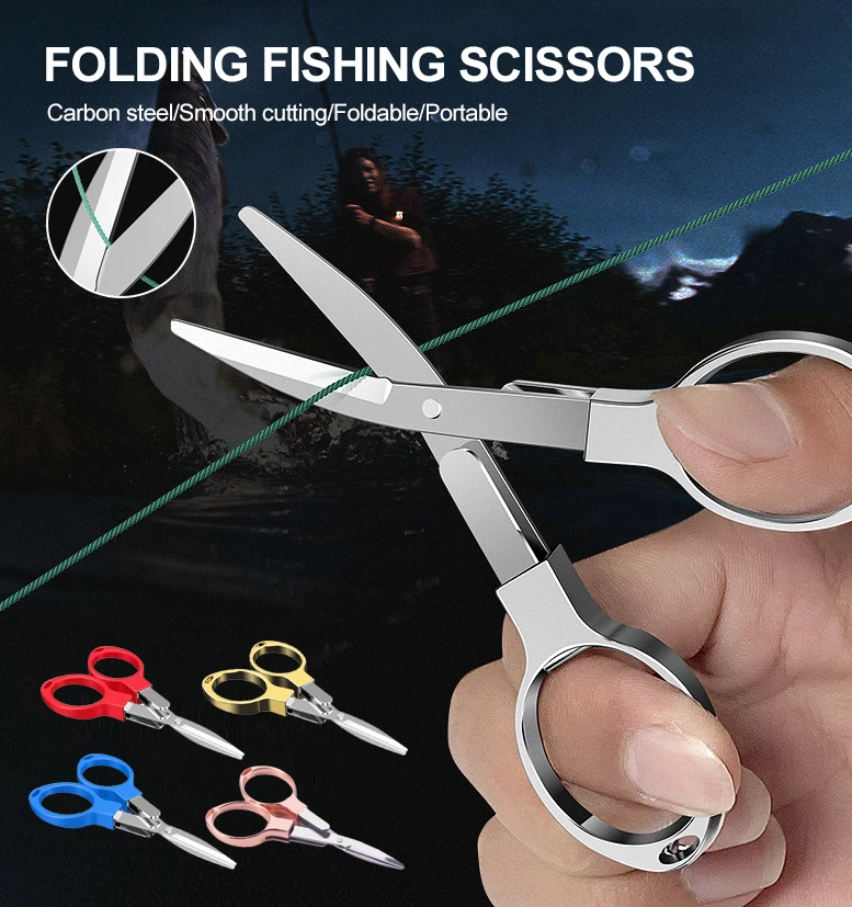 Carbon Steel Scissor Foldable Fishing Knot Braided Fishing Scissors Line Fishing Line Cutter Fishing Tackle Tool Cutting Wire
Carbon Steel Scissor Foldable Fishing Knot Braided Fishing Scissors Line Fishing Line Cutter Fishing Tackle Tool Cutting Wire
