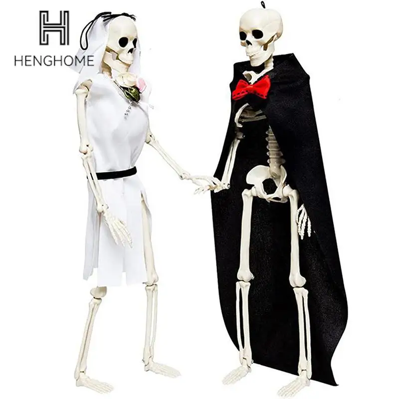 Halloween Skeleton Simulation Human Body Skull Plastic Skeleton Bride Groom Props Ghost Human Skeleton Couple Halloween Decor
Halloween Skeleton Simulation Human Body Skull Plastic Skeleton Bride Groom Props Ghost Human Skeleton Couple Halloween Decor