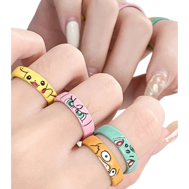 New Pokemon Cartoon Anime Game Fashion Trend Youth Original Niche Design Pikachu Bulbasaur Jigglypuff Couple Ring Jewelry Gift
New Pokemon Cartoon Anime Game Fashion Trend Youth Original Niche Design Pikachu Bulbasaur Jigglypuff Couple Ring Jewelry Gift