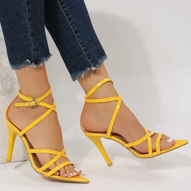 Super High Thin Heels Women Sandals Ankle Strap Pumps Shoes Woman Ladies Pointed Toe High Heels Dress Party Shoes
Super High Thin Heels Women Sandals Ankle Strap Pumps Shoes Woman Ladies Pointed Toe High Heels Dress Party Shoes