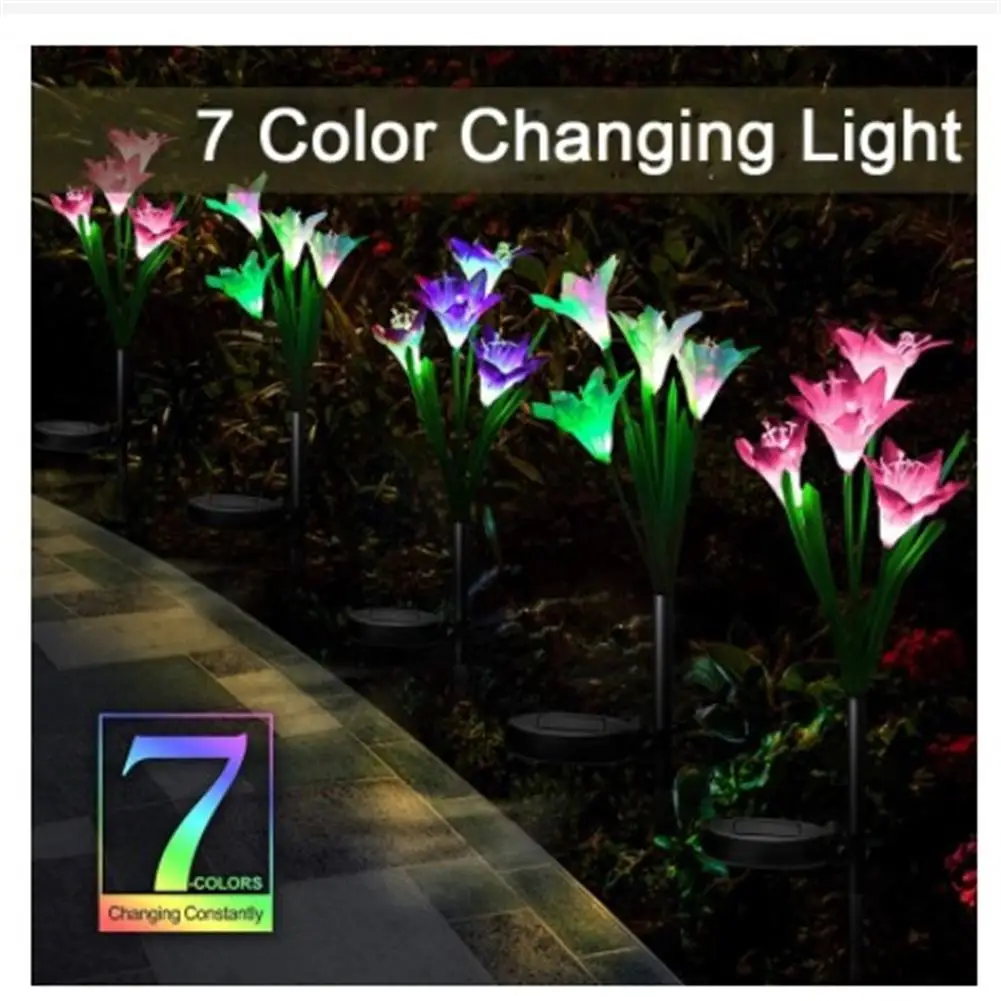Decor With Outdoor Landscape Waterproof Ip65 4 Adjustable Patio Garden Lights Flowers For Pathway Solar Lily
Decor With Outdoor Landscape Waterproof Ip65 4 Adjustable Patio Garden Lights Flowers For Pathway Solar Lily
