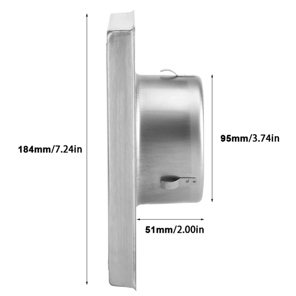 100mm Air Vent Duct Grill Exterior Wall Ventilation Cap Cover Square Air Outlet Movable Stainless Steel For Home Decoration
100mm Air Vent Duct Grill Exterior Wall Ventilation Cap Cover Square Air Outlet Movable Stainless Steel For Home Decoration