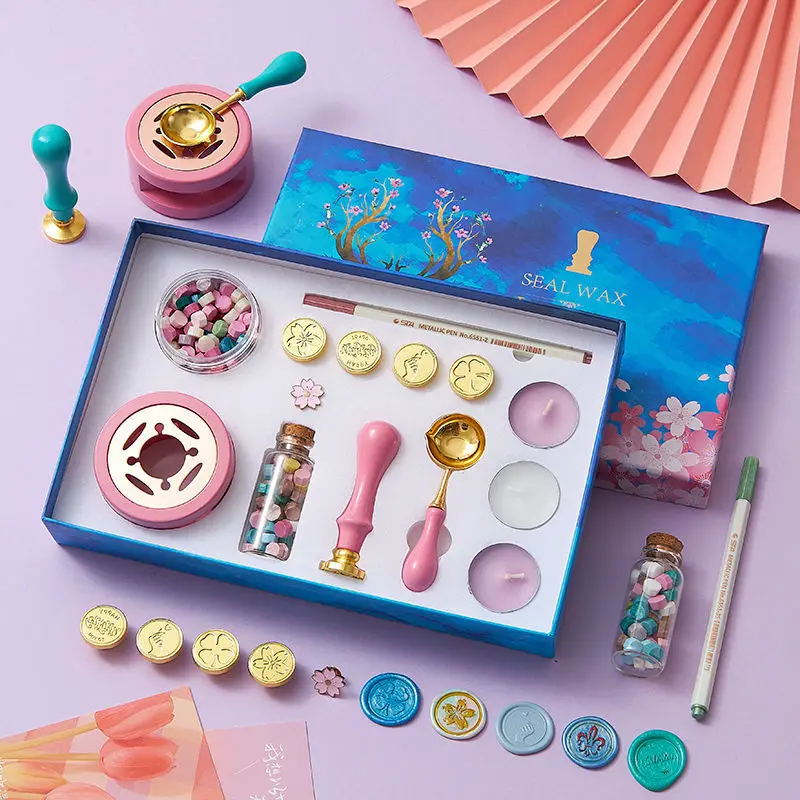 Girl high-value handmade fire paint wax grain envelope seal set niche high-end hand account supplies toys
Girl high-value handmade fire paint wax grain envelope seal set niche high-end hand account supplies toys