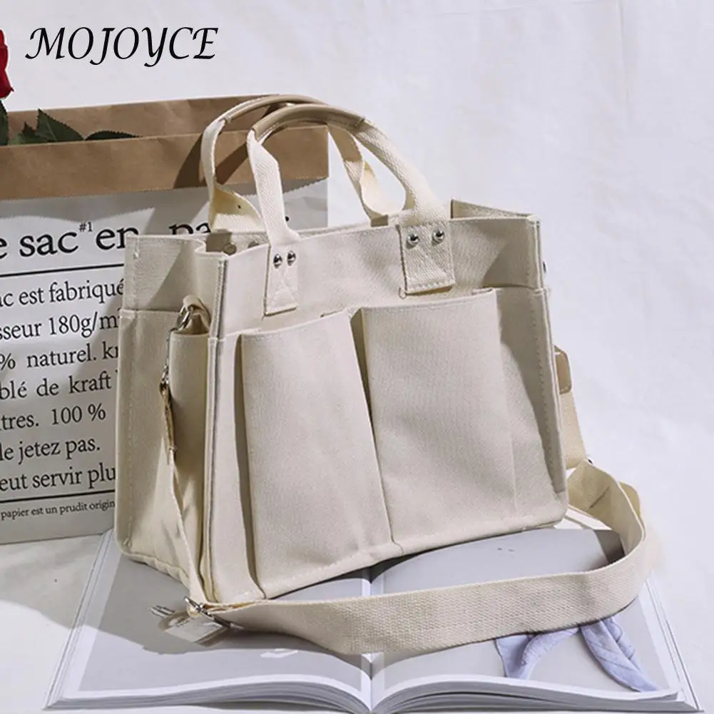 Multi Pockets Canvas Handbag Womens Large Capacity Totes Portable Outdoor Crossbody Bag Teenager Student Shoulder Messenger Bags
Multi Pockets Canvas Handbag Womens Large Capacity Totes Portable Outdoor Crossbody Bag Teenager Student Shoulder Messenger Bags