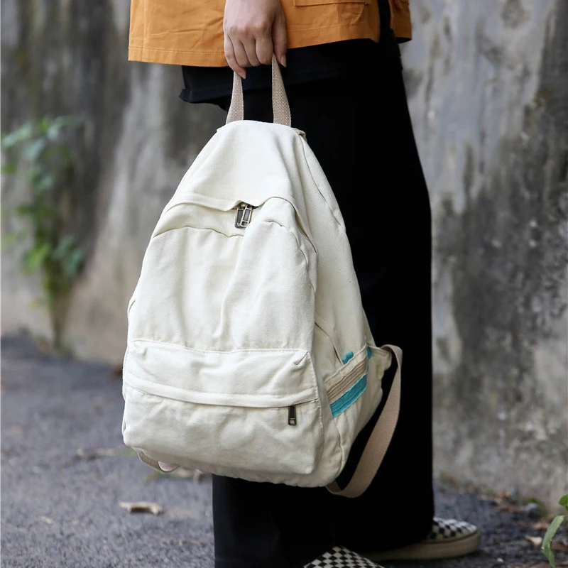 Brand High Quality Canvas Backpacks for Women 100% Cotton Strips School Bags For Teenage Girls Classic Solild Satchel Travel Bag
Brand High Quality Canvas Backpacks for Women 100% Cotton Strips School Bags For Teenage Girls Classic Solild Satchel Travel Bag