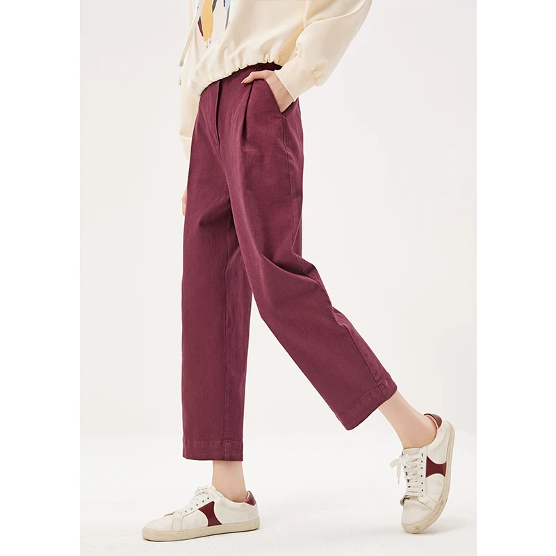 98% Cotton Women Pants Streetwear Women Ankle-Length Pants Casual Solid Harem Pants Elastic Waist Korean 2022 New
98% Cotton Women Pants Streetwear Women Ankle-Length Pants Casual Solid Harem Pants Elastic Waist Korean 2022 New