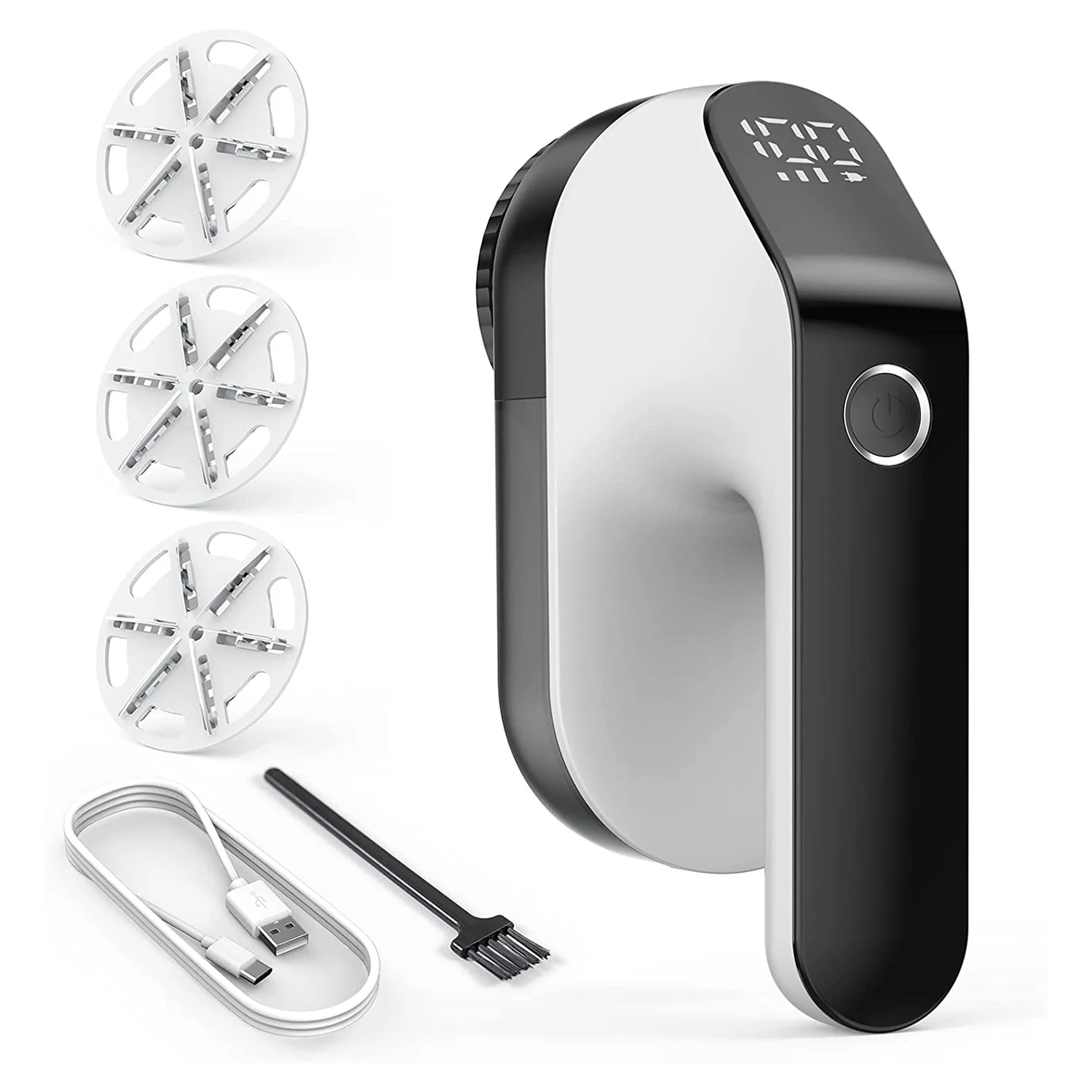 Electric Lint Razor with LED Indicators, USB Rechargeable Lint Razor with 3 Height Settings, 6 Blade Blades, 2000 MAh
Electric Lint Razor with LED Indicators, USB Rechargeable Lint Razor with 3 Height Settings, 6 Blade Blades, 2000 MAh