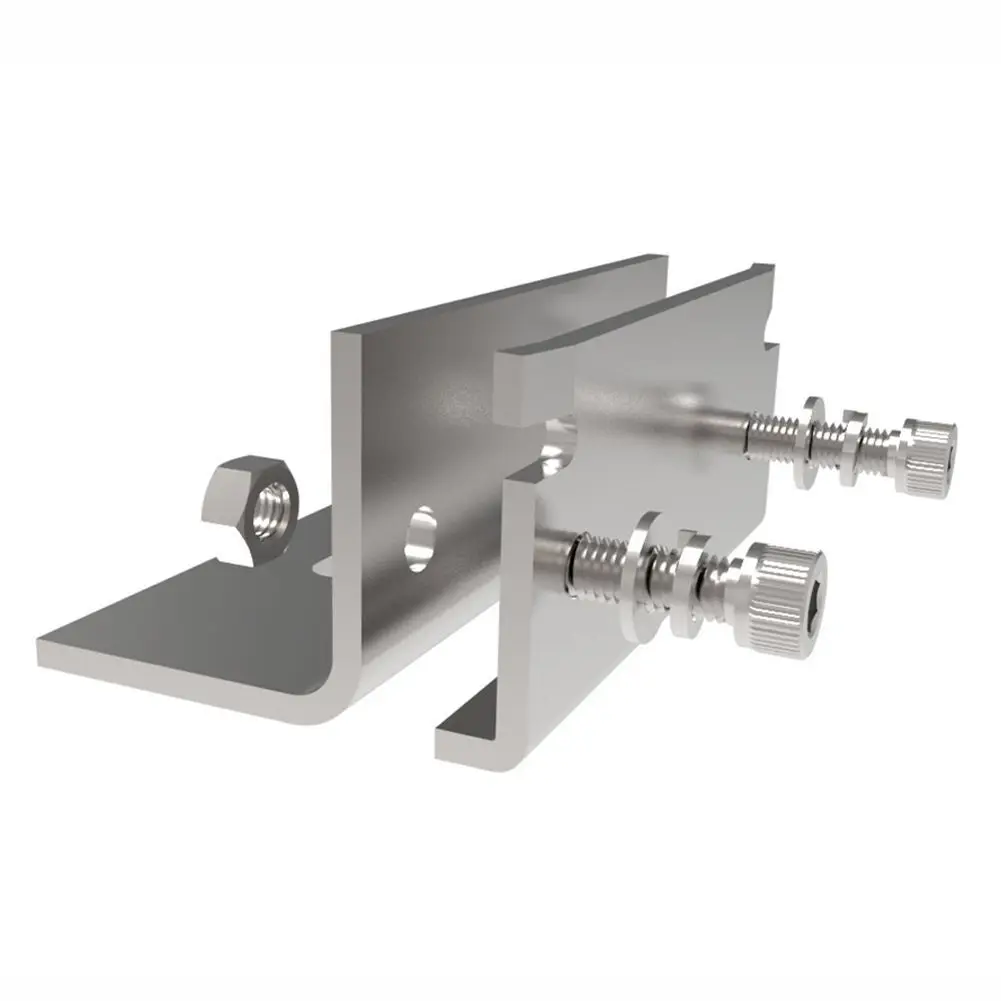 Solar Panel Bracket End Clamp Seam Clamp Sliver Adjustable Modules Mounting Photovoltaic Replace Solar Assembly
Solar Panel Bracket End Clamp Seam Clamp Sliver Adjustable Modules Mounting Photovoltaic Replace Solar Assembly