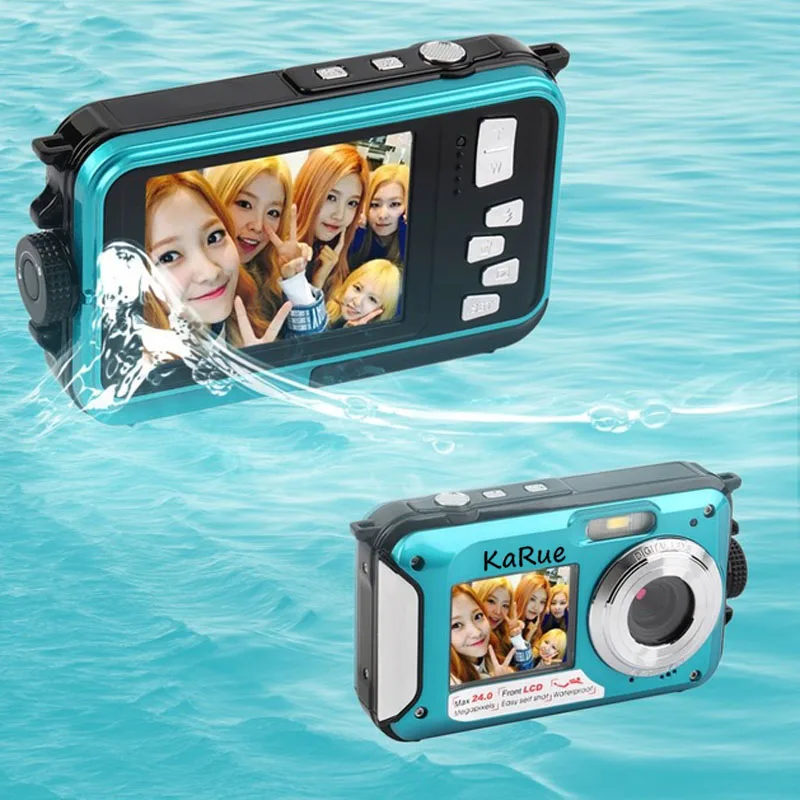 24MP Waterproof Digital Camera 2.7 Inch Capacitive Screens 1.8 Inch 1080P CMOS 16x Digital Zoom Camera Camcorder
24MP Waterproof Digital Camera 2.7 Inch Capacitive Screens 1.8 Inch 1080P CMOS 16x Digital Zoom Camera Camcorder