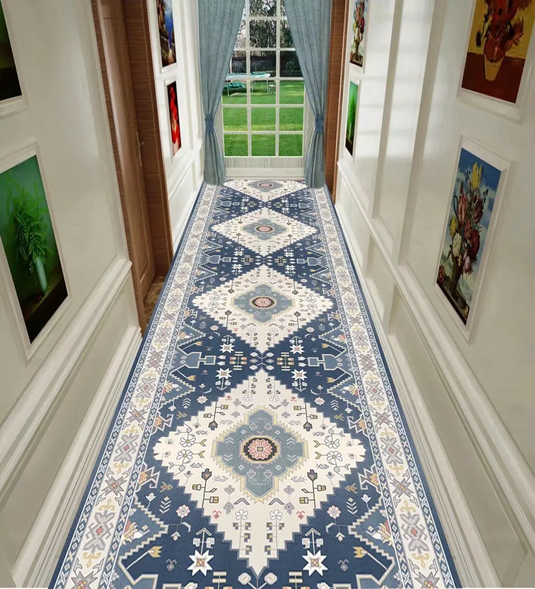 Geometric Living Room Carpet Long Corridor Hallway Rug Crystal Velvet Anti-slip Indoor Doormat Balcony Bedroom Kitchen Area Rug
Geometric Living Room Carpet Long Corridor Hallway Rug Crystal Velvet Anti-slip Indoor Doormat Balcony Bedroom Kitchen Area Rug
