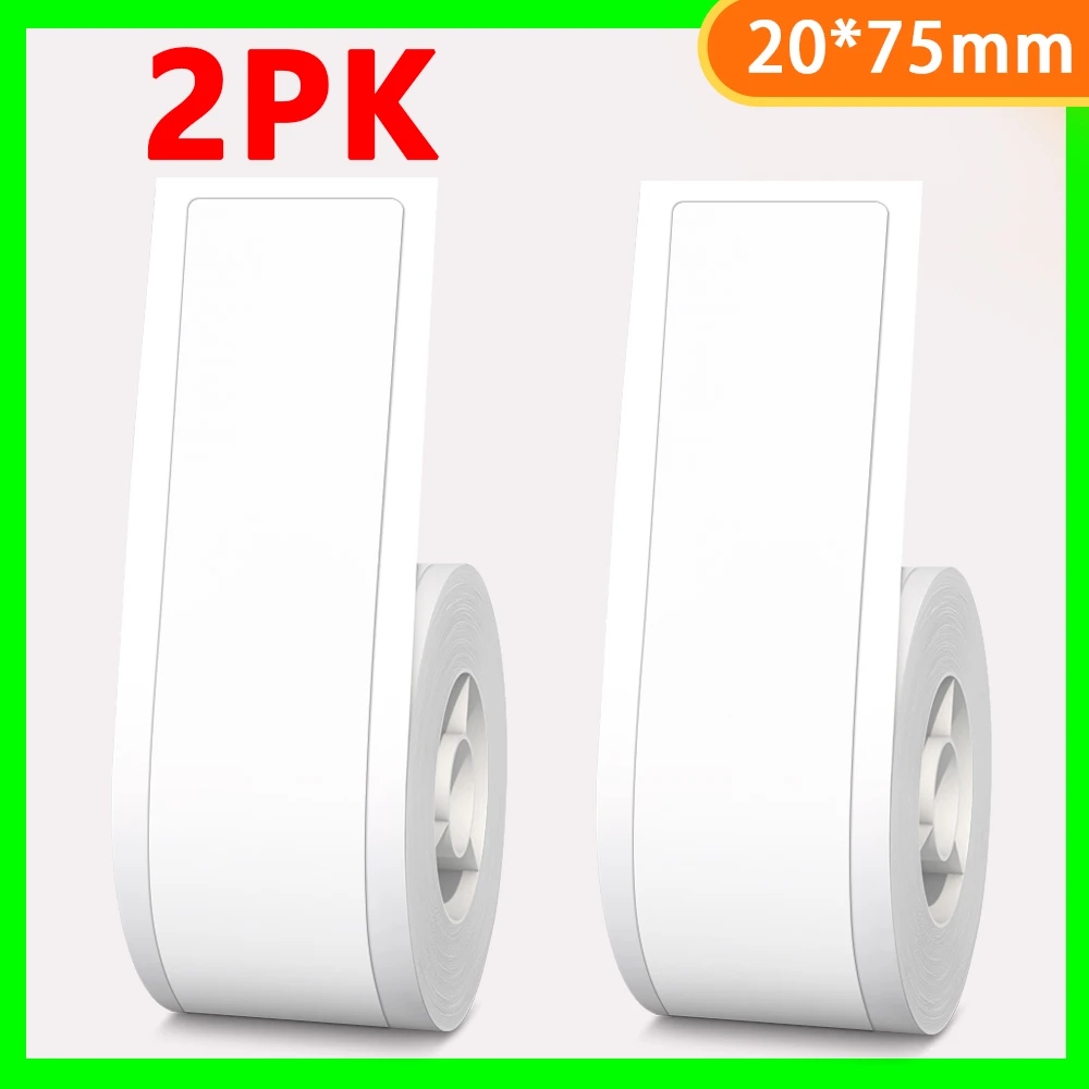 2Rolls Original Niimbot D101 Mini Label Maker Paper White Label Sticker 20*75mm Waterproof Anti-Oil Tear-Resistant Price Label
2Rolls Original Niimbot D101 Mini Label Maker Paper White Label Sticker 20*75mm Waterproof Anti-Oil Tear-Resistant Price Label