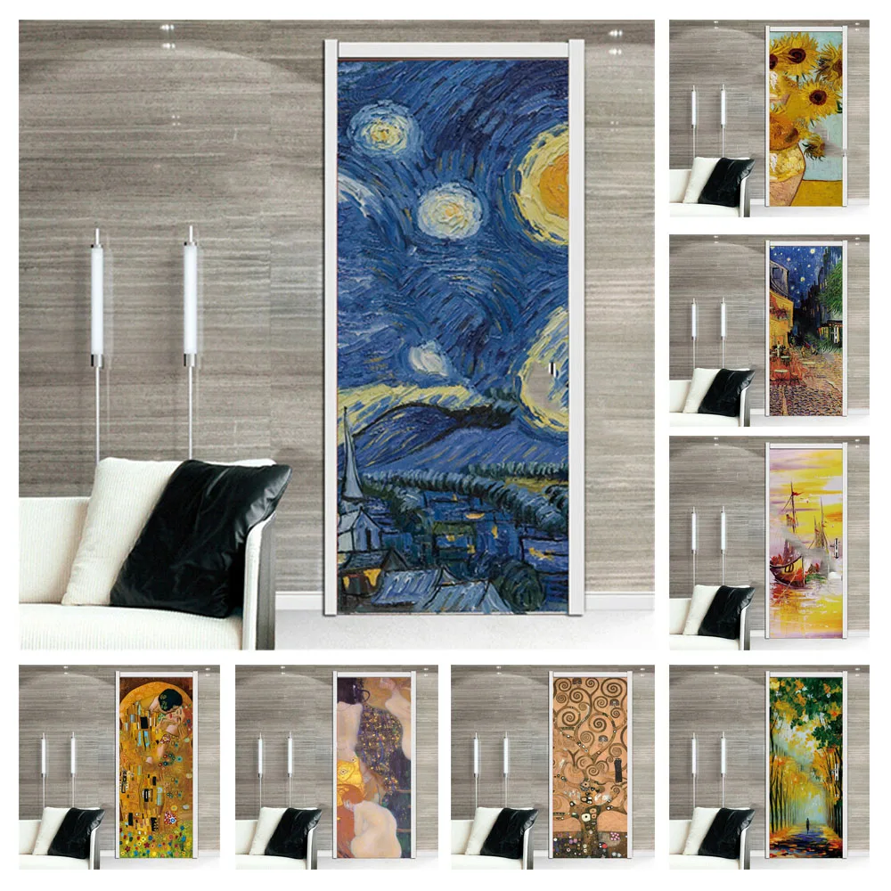 Oil Painting Door Sticker 3D Self-Adhesive Wallpaper For Porch Living Room Decoration Mural Interior Doors Cover Home Design Art
Oil Painting Door Sticker 3D Self-Adhesive Wallpaper For Porch Living Room Decoration Mural Interior Doors Cover Home Design Art