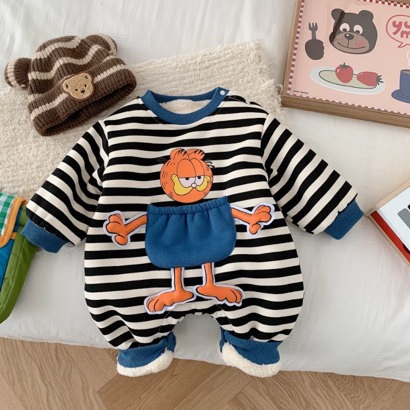 Autumn Brand Newborn Baby Cartoon Fleece Romper Jumpsuit Baby Boy Clothes Infant Bodysuit Toddler Girl Pullover Tracksuit 0-2Y
Autumn Brand Newborn Baby Cartoon Fleece Romper Jumpsuit Baby Boy Clothes Infant Bodysuit Toddler Girl Pullover Tracksuit 0-2Y