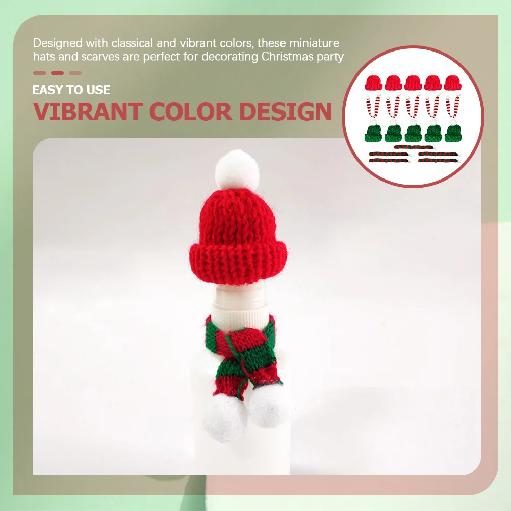 Hat Christmas Santa Miniature Mini Scarf Bottle Cover Hatsfor Gifts Shower Thank You Baby Decor Winesmall Knit Cup Crafts 
Hat Christmas Santa Miniature Mini Scarf Bottle Cover Hatsfor Gifts Shower Thank You Baby Decor Winesmall Knit Cup Crafts