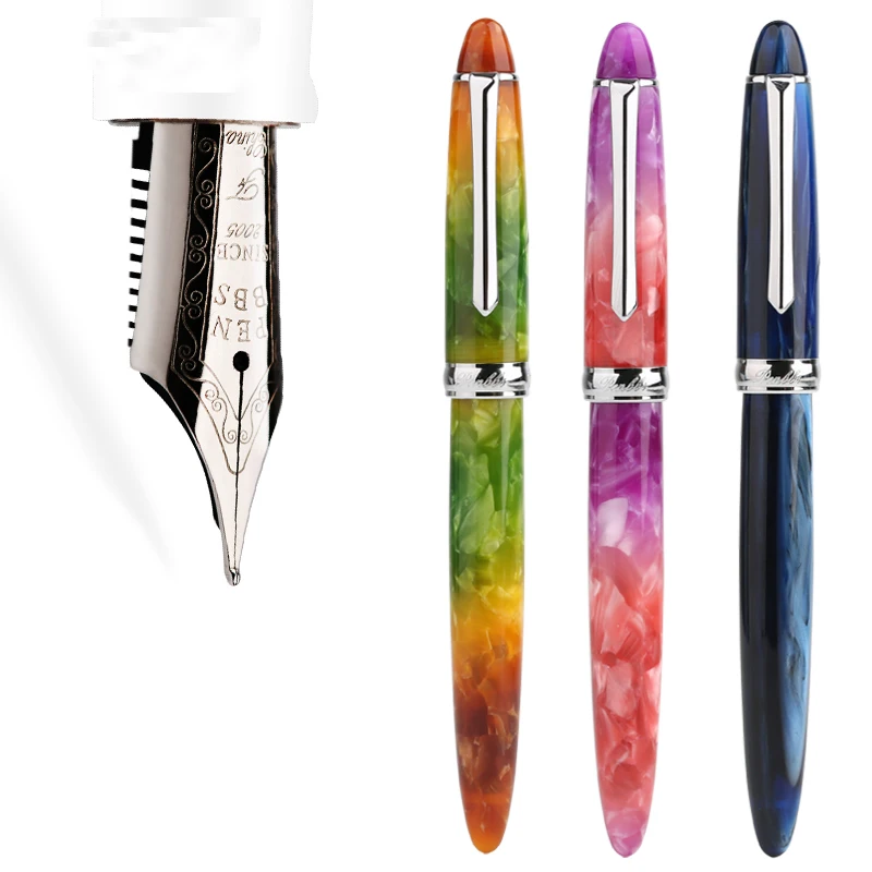 Penbbs 308 Calligraphy Fountain Pen Blade Nib Acrylic Resin Colorful Gift Chinese Style Kawaii School Office Writing Ink Pens W
Penbbs 308 Calligraphy Fountain Pen Blade Nib Acrylic Resin Colorful Gift Chinese Style Kawaii School Office Writing Ink Pens W