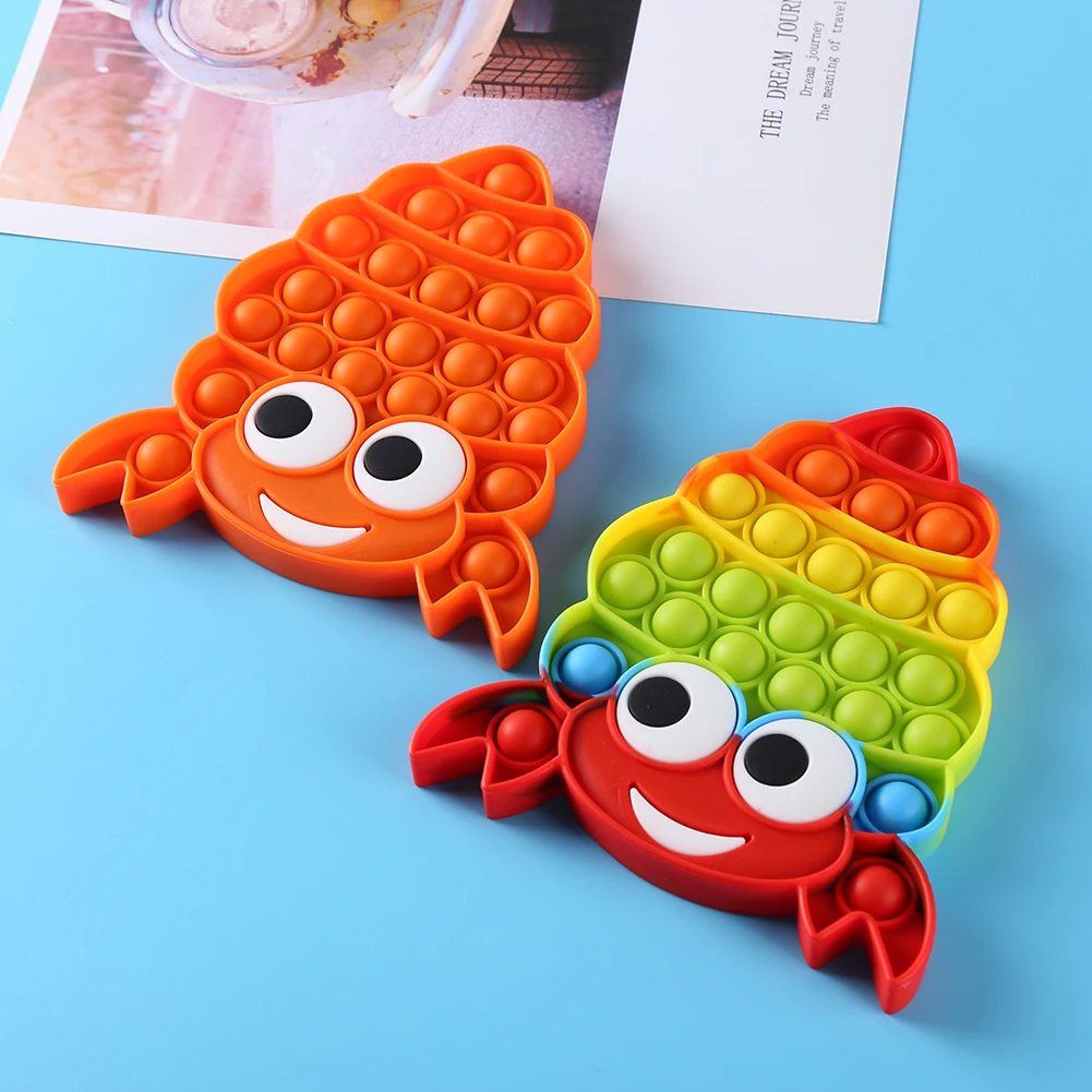 Crab Shaped Push Bubble Toy Fingertip Anti-Stress Set Stress Reliever Toy Adults Sensory Decompression Supplies
Crab Shaped Push Bubble Toy Fingertip Anti-Stress Set Stress Reliever Toy Adults Sensory Decompression Supplies