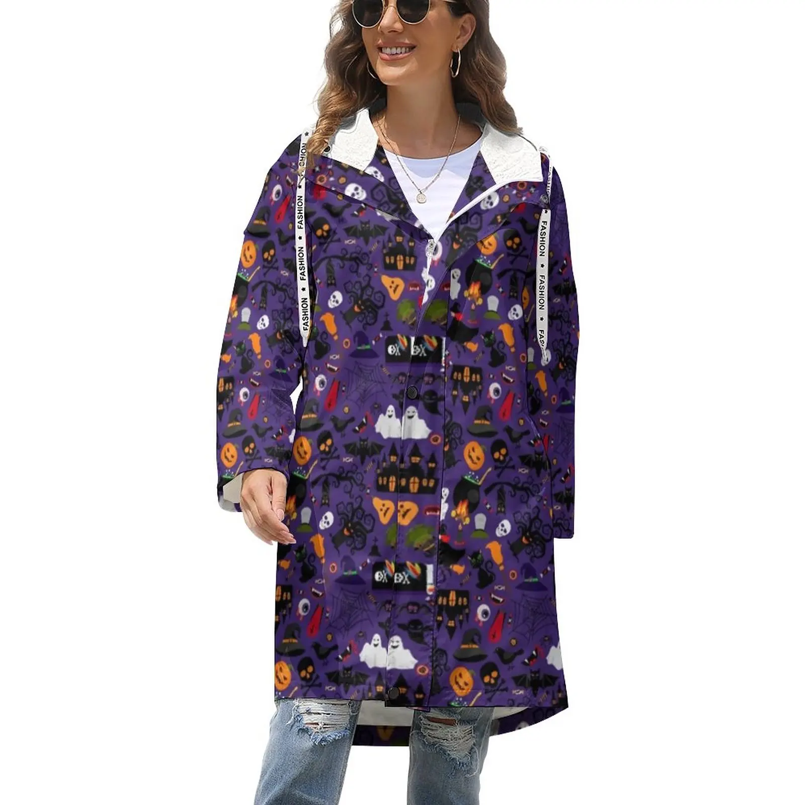 Spooky Bats Thick Coats Halloween Print Korean Fashion Loose Winter Coat Women Long Jackets Printed Oversize Clothes
Spooky Bats Thick Coats Halloween Print Korean Fashion Loose Winter Coat Women Long Jackets Printed Oversize Clothes