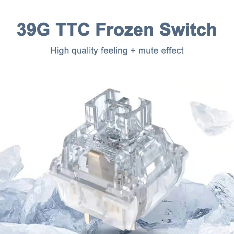TTC Frozen V2 Switches Mechanical Keyboard Silent Mute Linear 39g 3 pins RGB Transparent Clear lubricated Switch Custom Fitting
TTC Frozen V2 Switches Mechanical Keyboard Silent Mute Linear 39g 3 pins RGB Transparent Clear lubricated Switch Custom Fitting