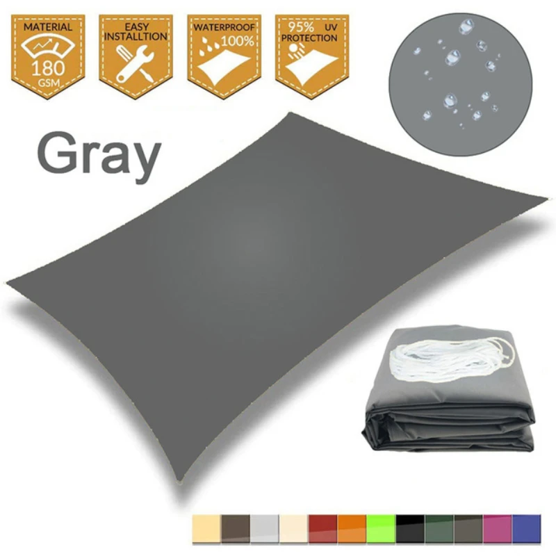 Солнцезащитный козырек, водонепроницаемый брезентовый тент для сада, пляжа, кемпинга, бассейна, навес от солнца
Солнцезащитный козырек, водонепроницаемый брезентовый тент для сада, пляжа, кемпинга, бассейна, навес от солнца