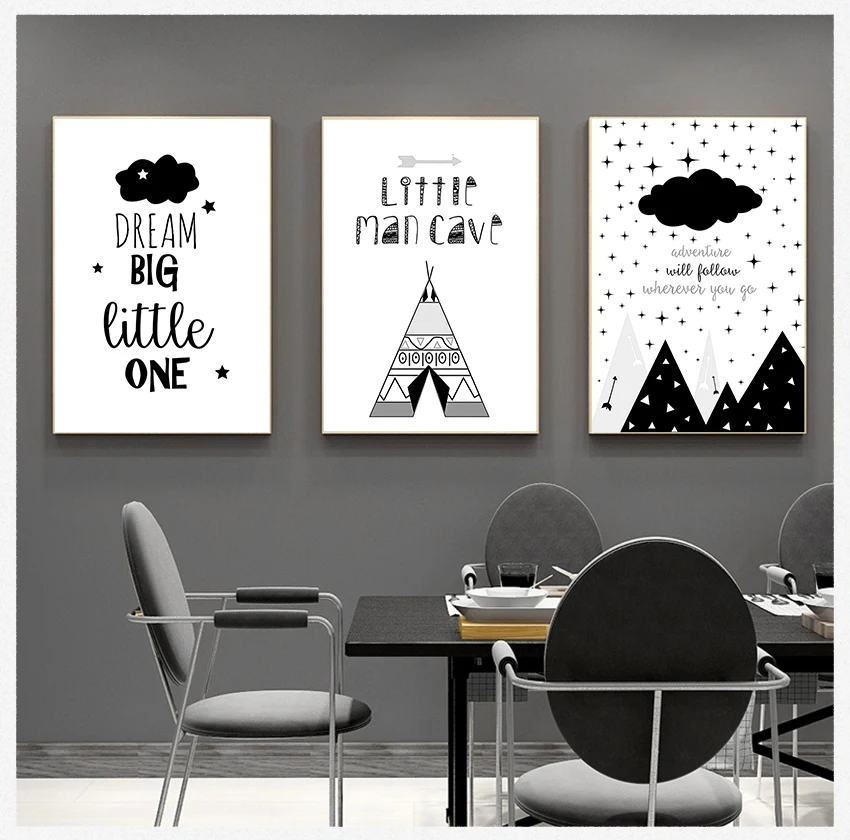 Black White Wall Picture for Children Boy Living Room Decoration Cartoon Nursery Quote Canvas Art Posters Prints Painting
Black White Wall Picture for Children Boy Living Room Decoration Cartoon Nursery Quote Canvas Art Posters Prints Painting