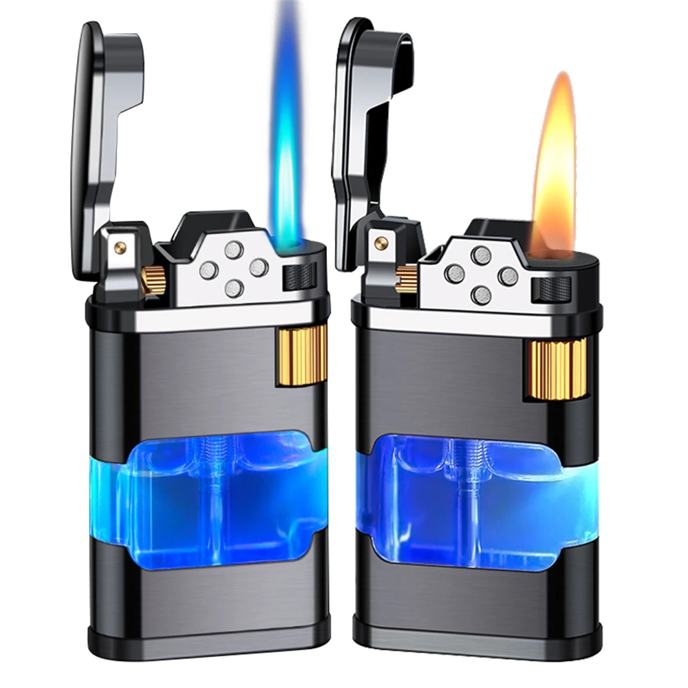 Torch Gas Lighters Powerful Tube Straight Fire Jet Open Flame Lighter Creative Luminous Transparent Gas Box Cigarette Tool
Torch Gas Lighters Powerful Tube Straight Fire Jet Open Flame Lighter Creative Luminous Transparent Gas Box Cigarette Tool