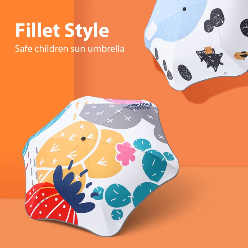 Summer Cute Umbrella Kids Windproof 6K Safe Filler Edge Folding Sun Umbrella UV Protection Designer Fold Rain Umbrella for Girls
Summer Cute Umbrella Kids Windproof 6K Safe Filler Edge Folding Sun Umbrella UV Protection Designer Fold Rain Umbrella for Girls