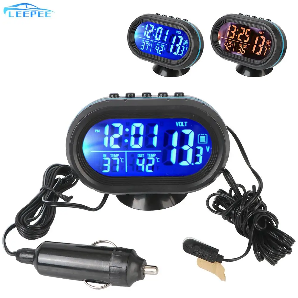 12V/24V Backlight 3 in 1 Car Voltmeter Thermometer Freeze alert LCD Digital Noctilucous Clock 
12V/24V Backlight 3 in 1 Car Voltmeter Thermometer Freeze alert LCD Digital Noctilucous Clock