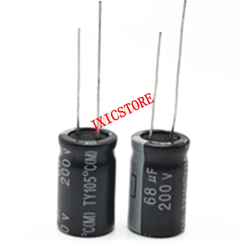 10 шт./лот 200 в 68 мкФ 13*20 20% Радиальный алюминиевый электролитический конденсатор 68000нф 20% 
10 шт./лот 200 в 68 мкФ 13*20 20% Радиальный алюминиевый электролитический конденсатор 68000нф 20%