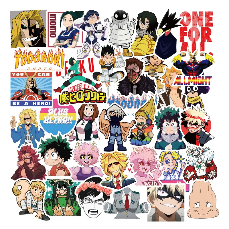 10/30/50Pcs Anime My Hero Academia Figure Stickers Waterproof Graffiti Kids Toy Skateboard Phone Laptop Luggage Sticker Decals
10/30/50Pcs Anime My Hero Academia Figure Stickers Waterproof Graffiti Kids Toy Skateboard Phone Laptop Luggage Sticker Decals