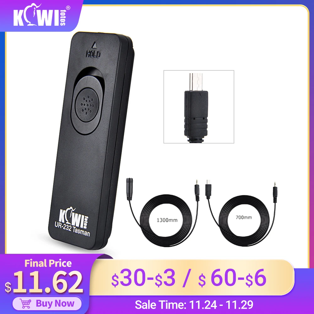 Shutter Release Cable Remote Control for Sony ZV1 A7S II III A7 II III A7R II III IV RX10III A6000 A6100 A5100 A6600 A6500 A6400
Shutter Release Cable Remote Control for Sony ZV1 A7S II III A7 II III A7R II III IV RX10III A6000 A6100 A5100 A6600 A6500 A6400