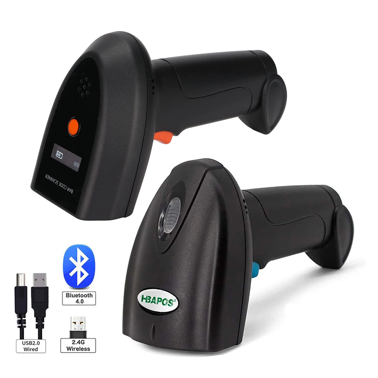 Bluetooth Barcode Scanner 1D 2D QR Bar Code Reader 2.4G Wireless Wired USB Supermarket Handheld Barcod Reader
Bluetooth Barcode Scanner 1D 2D QR Bar Code Reader 2.4G Wireless Wired USB Supermarket Handheld Barcod Reader