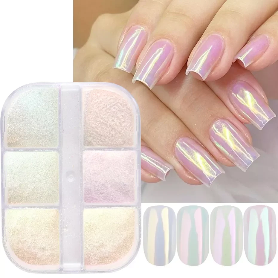 Aurora Mirror Nail Glitter Powder Rubbing Dust Pigment Chrome Holographic Nail Art Decorations Gel Polish for Manicure TR1909-12
Aurora Mirror Nail Glitter Powder Rubbing Dust Pigment Chrome Holographic Nail Art Decorations Gel Polish for Manicure TR1909-12