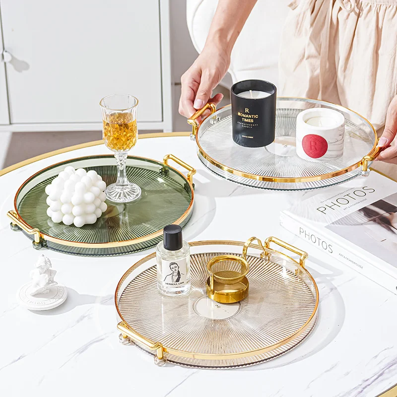 Light Luxury Round Storage Tray Home Living Room Tea Tray Ins High-grade Breakfast Tray Incense Smoked Storage
Light Luxury Round Storage Tray Home Living Room Tea Tray Ins High-grade Breakfast Tray Incense Smoked Storage